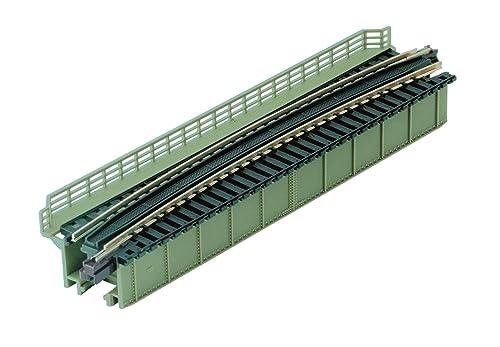 KATO N Gauge Single Track Deck Girder Curved Bridge R481-15° Light Green 20-473 Model Railroad Supplies
