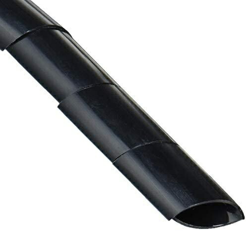 ELECOM Cable Management Tube for Cluttered Cables Inner Diameter: 12mm Length: 2.0m Black BST-12BK