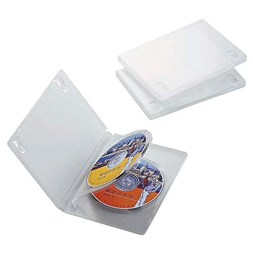 ELECOM Tall Case DVD/BD Compatible Standard Size 3-Disc Capacity 3-Pack Clear CCD-DVD07CR