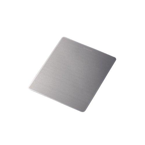 ELECOM Mouse Pad for Laser & Optical Mice, Metallic (Dark Silver) MP-112BK