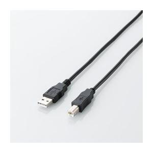 ELECOM RoHS Directive Compliant & Eco-Friendly Packaging Eco USB Cable USB 2.0 A-B Type 0.5m Black U2C-JB05BK