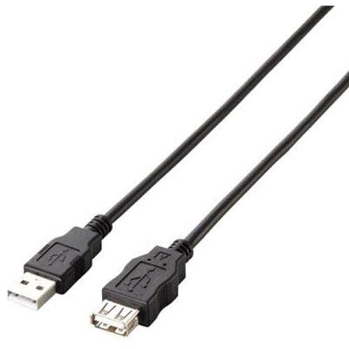 ELECOM RoHS Directive Compliant & Eco-Friendly Packaging Eco USB Extension Cable USB 2.0 Type A Male to Type A Female 0.5m Black U2C-JE05BK