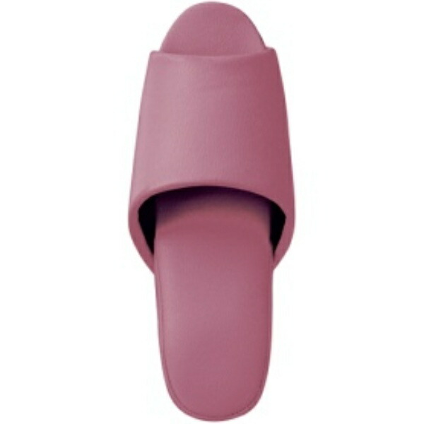 Omikenji Antibacterial Leather-Style Slippers, Front-Opening, Lilac, Approx. 23~26.5cm, 10835510