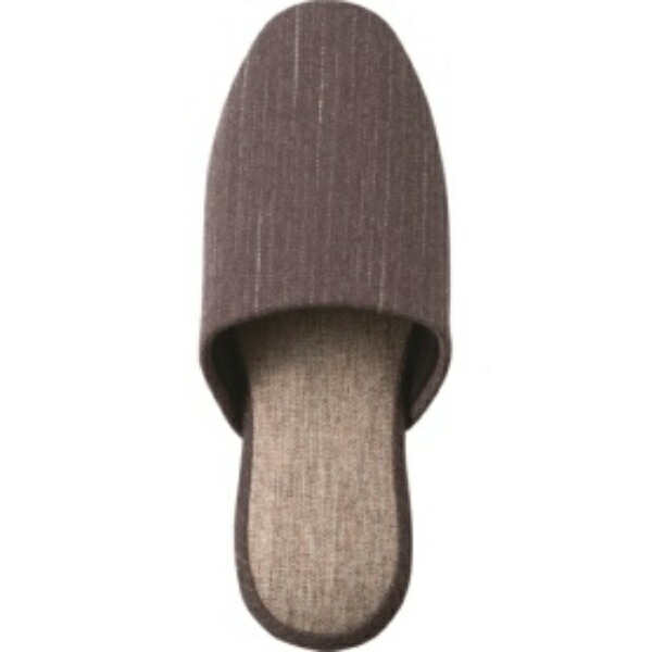 [Omi Kenshi] Stitch Pattern Two-Tone Slippers Dark Brown