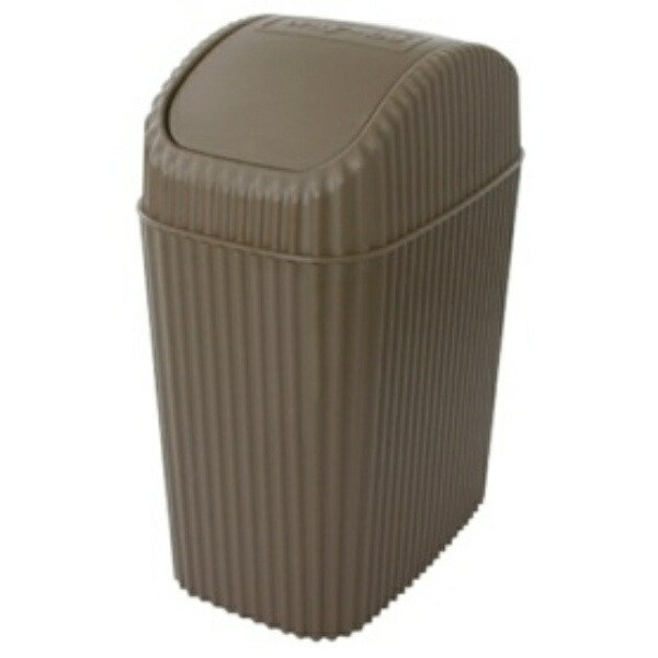 Hachiman Kasei Swing Lid Dustbin way-be WB12-302 2L Brown