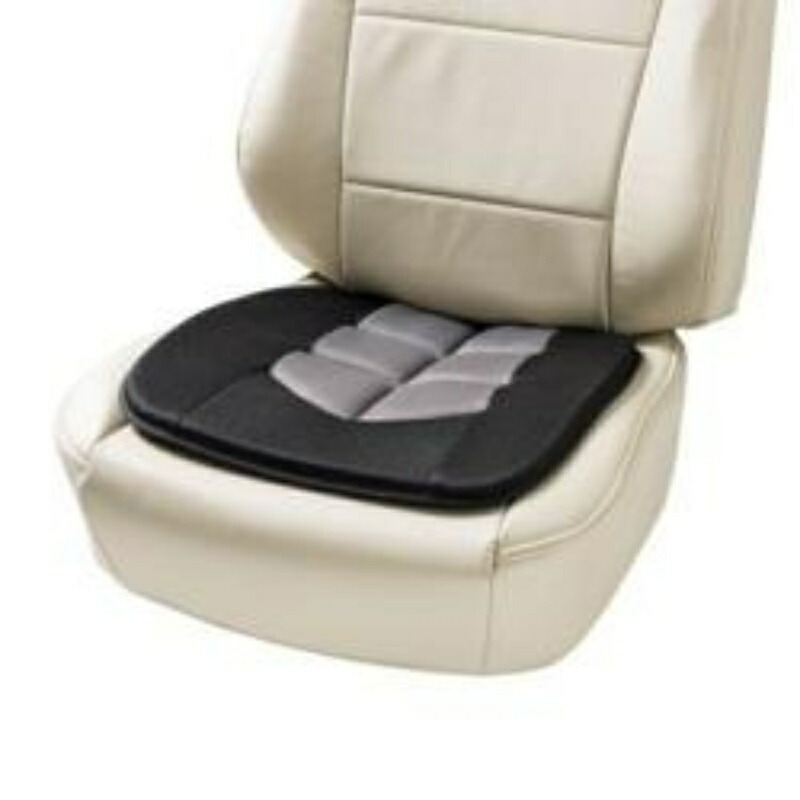 BONFORM Seat Cushion Binchotan Charcoal Deodorizing Cushion for Light/Standard Vehicles Hip-Shaped Binchotan Charcoal Deodorizing Machine Washable With Stopper Hip Pad 45x45x2cm Gray 5656-43GR
