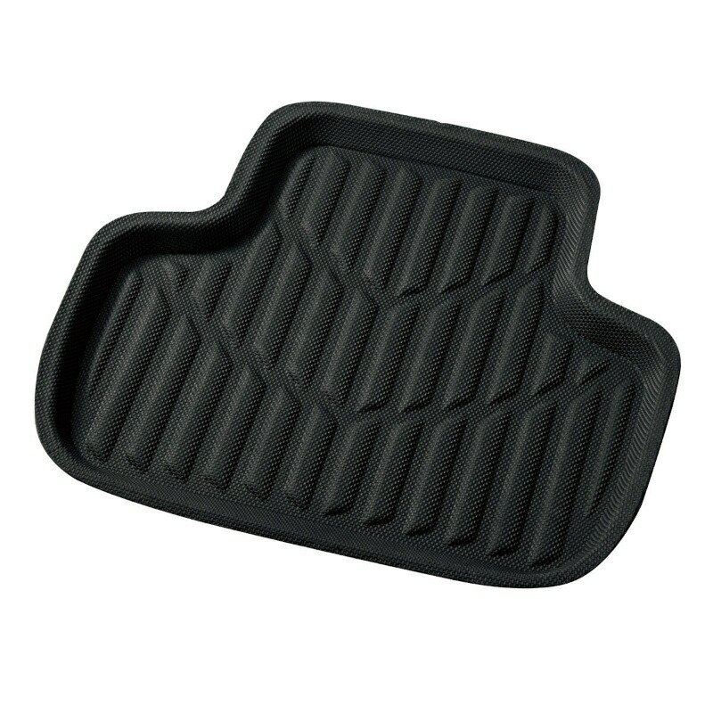 BONFORM Car Mat X-Gear for Kei Cars Rear 1 Piece Waterproof Machine Washable Anti-Slip Treatment 48x41cm Black 6448-06BK
