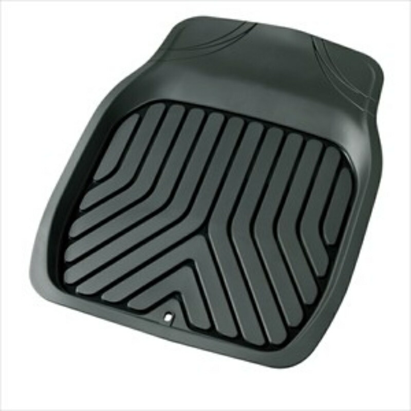 BONFORM Car Mat 3D Prime Standard Car Front 1 Piece 3D Structure Catches Dirt Anti-Slip Treatment Machine Washable 48x65cm Black 6279-01BK