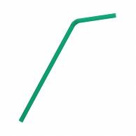 Hashiba Chemical Industry Value Flexible Straw 6×210mm Green Bare 500-Pack