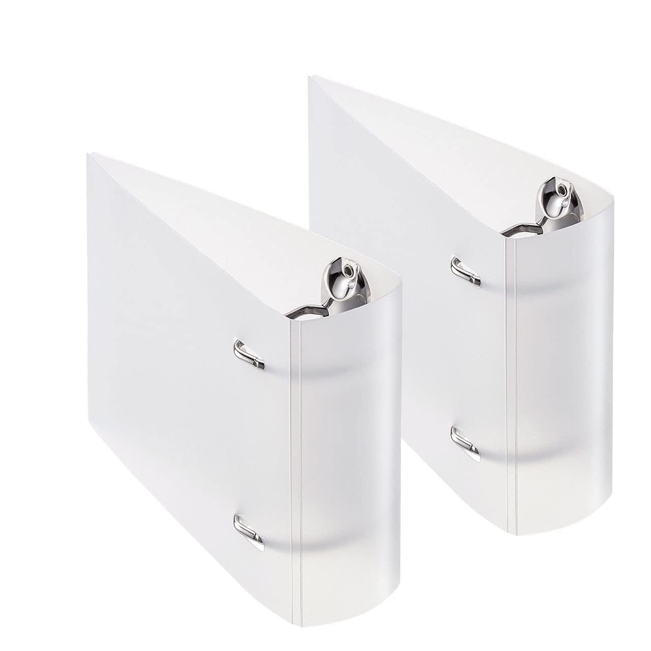 Sanwa Supply Ring File Case Holds Up to 36 Media Sheets Non-Woven Fabric Sold Separately Clear FCD-RG36CLN