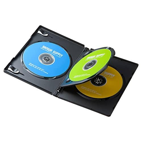 Sanwa Supply DVD Tall Case (3-Disc Capacity, 3-Pack, Black) DVD-TN3-03BKN