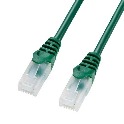 Sanwa Supply CAT5e LAN Cable with Clip-Proof Design, 5m, Green LA-Y5TS-05G