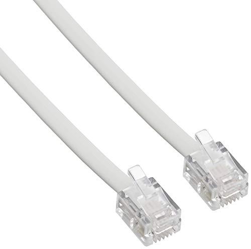 Sanwa Supply Eco-Friendly Telephone Cable (Standard) White 0.5m TEL-EN-05N2