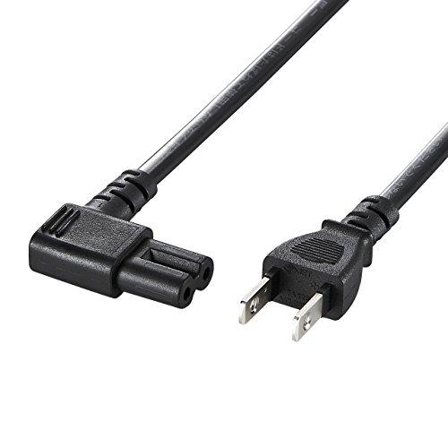 Sanwa Supply Power Cord (2P, L-Shaped Connector) 1m KB-DM2L-1