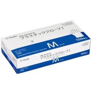 Oosaki Medical Plastic Gloves I M 1 box (100 pieces)