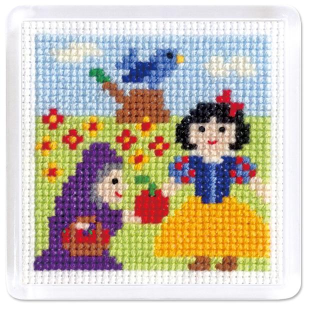 Olympus Silk Cross Stitch Embroidery Kit Story Series Magnet Snow White White 9061