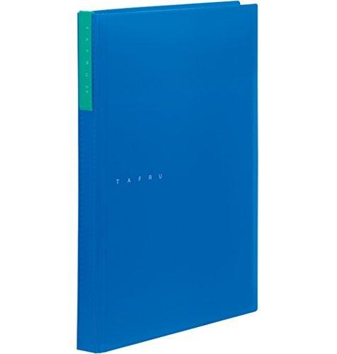 King Jim Clear File Tafuru Transparent 20-Pocket A4 Vertical Blue 8152T-B