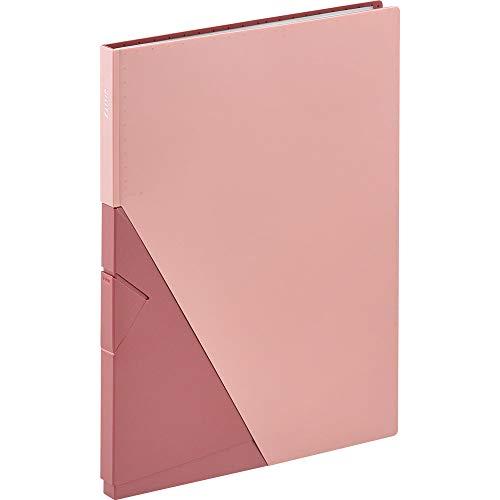 King Jim Clear File Jiritsu 20-Pocket A4 Vertical Pink 8832-P