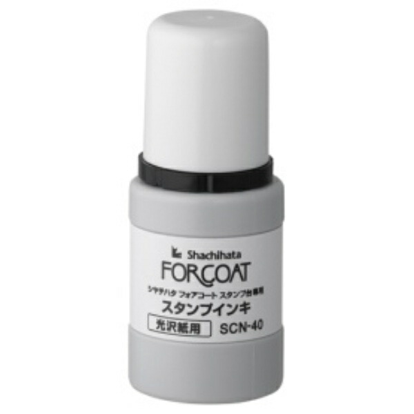 Shachihata Forecourt Stamp Pad Dedicated Stamp Ink 40ml Black SCN-40-K 1 piece