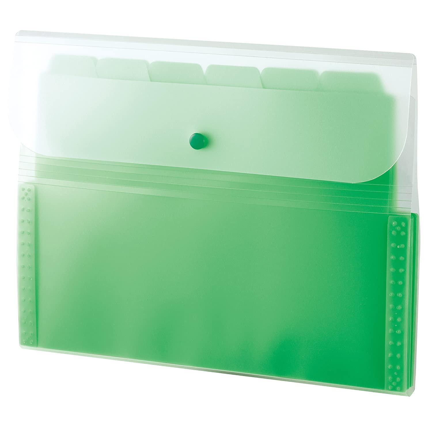 Sekisei Document File A4 13 Pockets Green ACT-3912