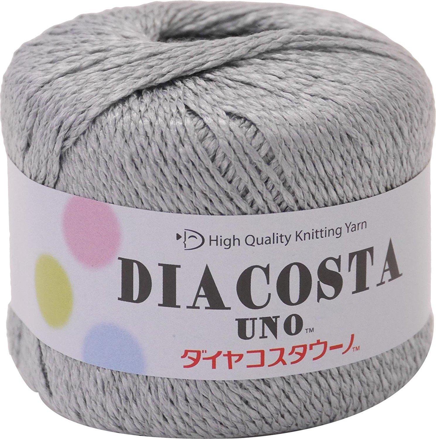 Diamond Yarn Dia Costa Uno Yarn Medium Weight col.502 Gray Family 35g Approx. 115m