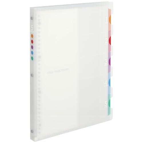 Maruman Loose-Leaf Binder A4 Five Chart 30-Hole Clear F487