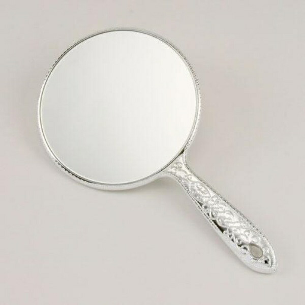 Yamamura Y-13 Plated Hand Mirror, Silver
