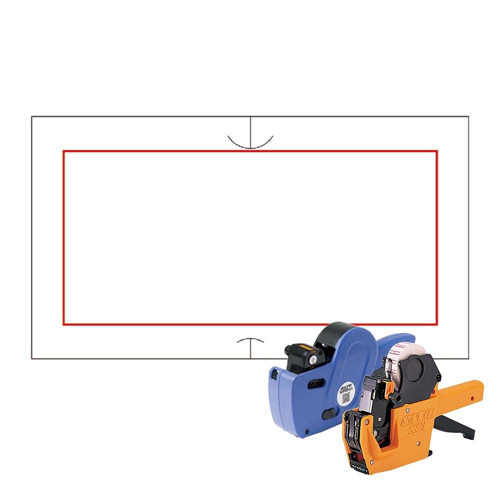 Sato Hand Labeler Label SP/UNO1C Common Common-4 Red Frame Low Adhesion 10 Rolls