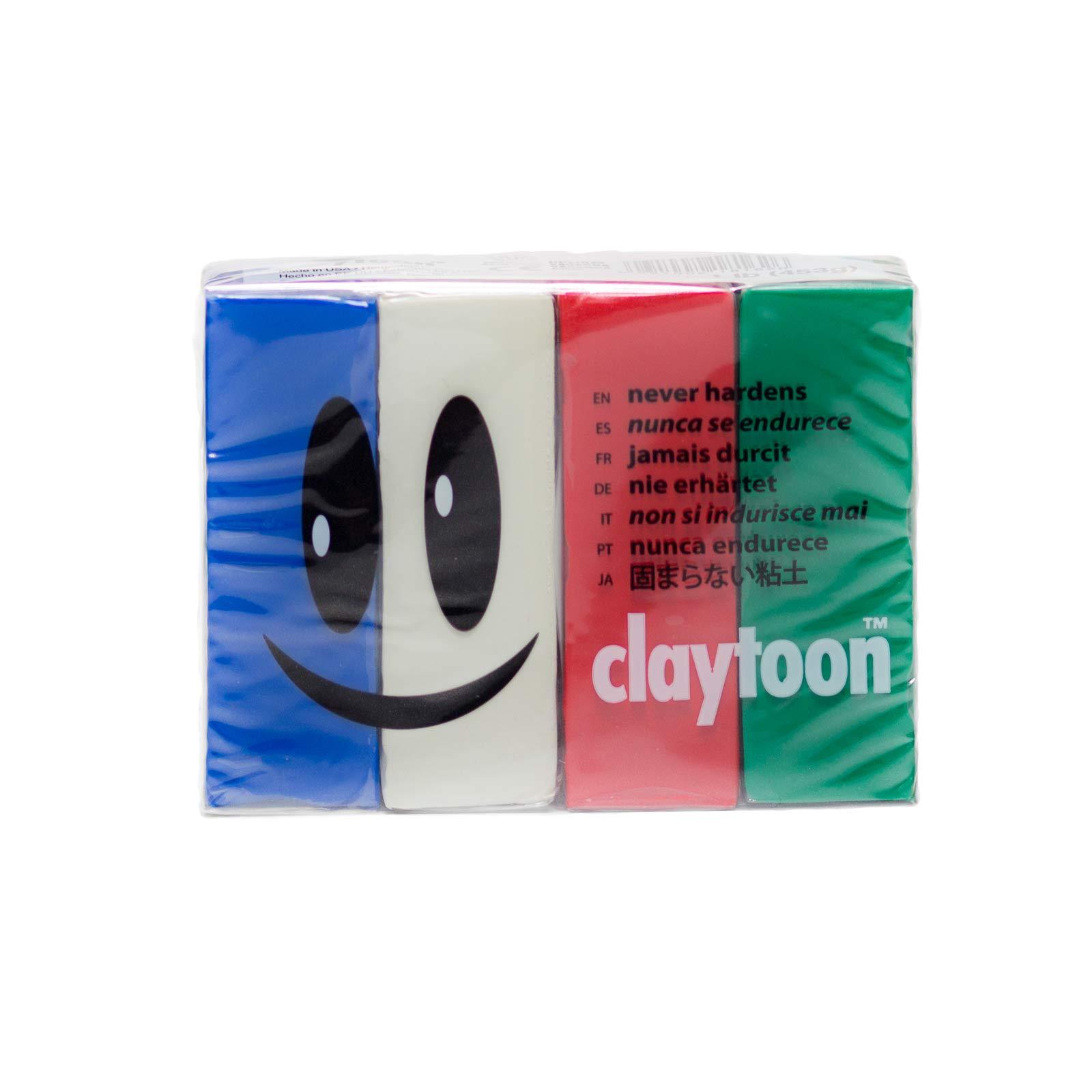 Chubu Electromagnetic Industries Claytoon 4-Color Set 1 Pound: HOLIDAY