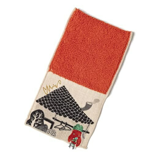 Kusubashi Mon Ori Pouch Handkerchief The Mischievous One Under the Eaves Red