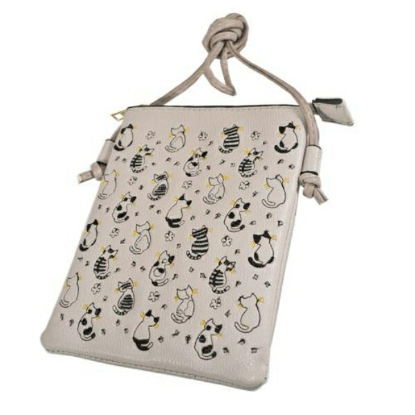 [Kyoto-Style Dashi and Grill Bar SAKE&DASHI Deji-ru Dashi] Shoulder Bag for Women Stylish Lightweight Mini Smartphone Accessory Pouch Shoulder Bag (Beige)
