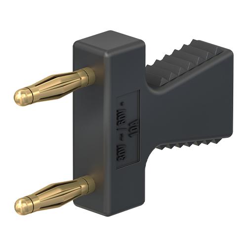 φ2mm x 12mm Jumper Plug (Black)