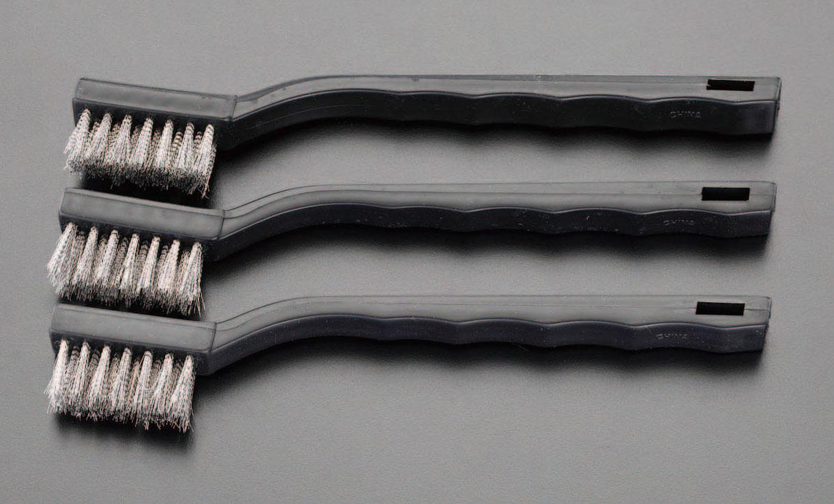 8x180mm Handle Brushes (Stainless Steel / 3 pieces)