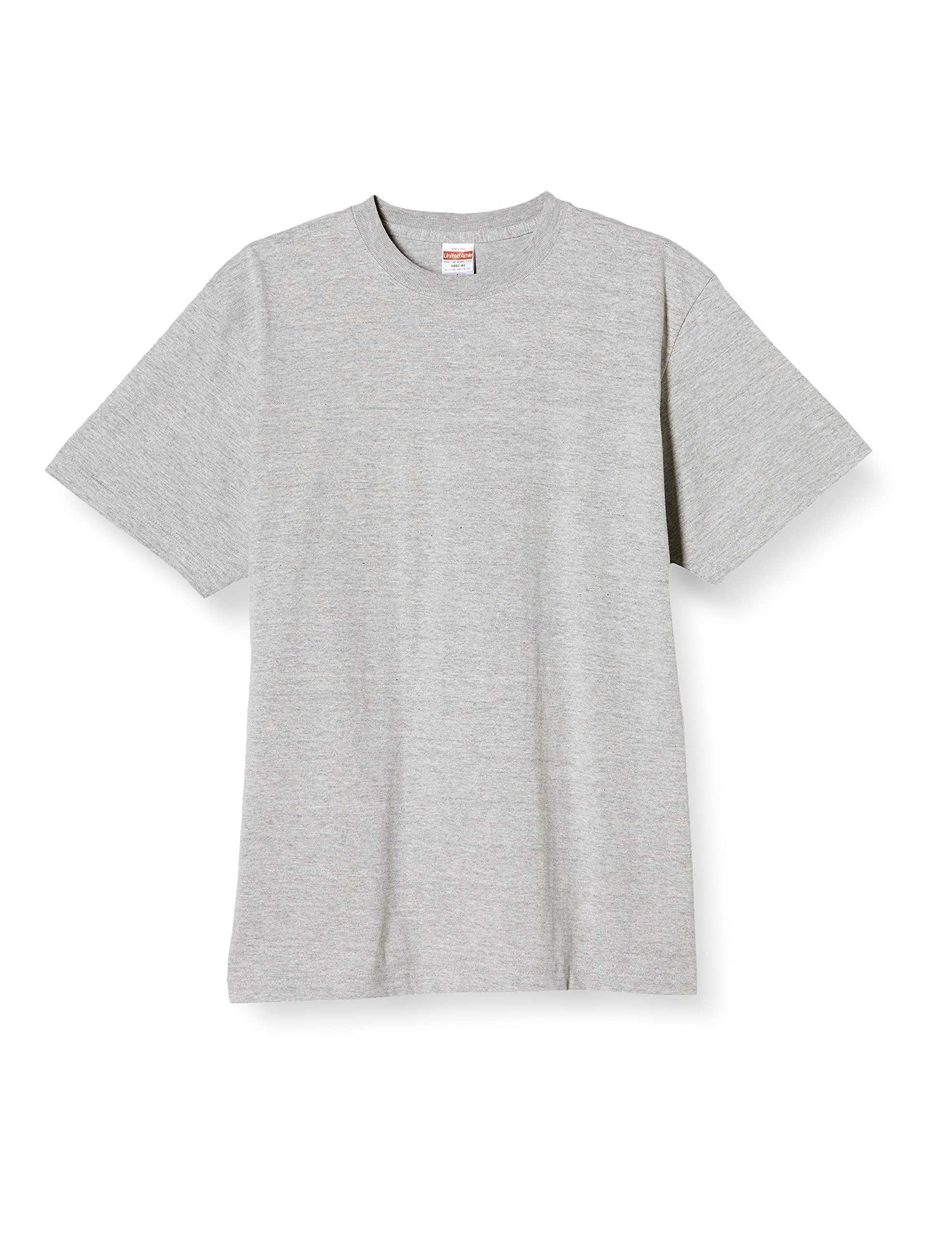 [United Athle] 5.6 oz High-Quality T-Shirt 500101 Mixed Gray L
