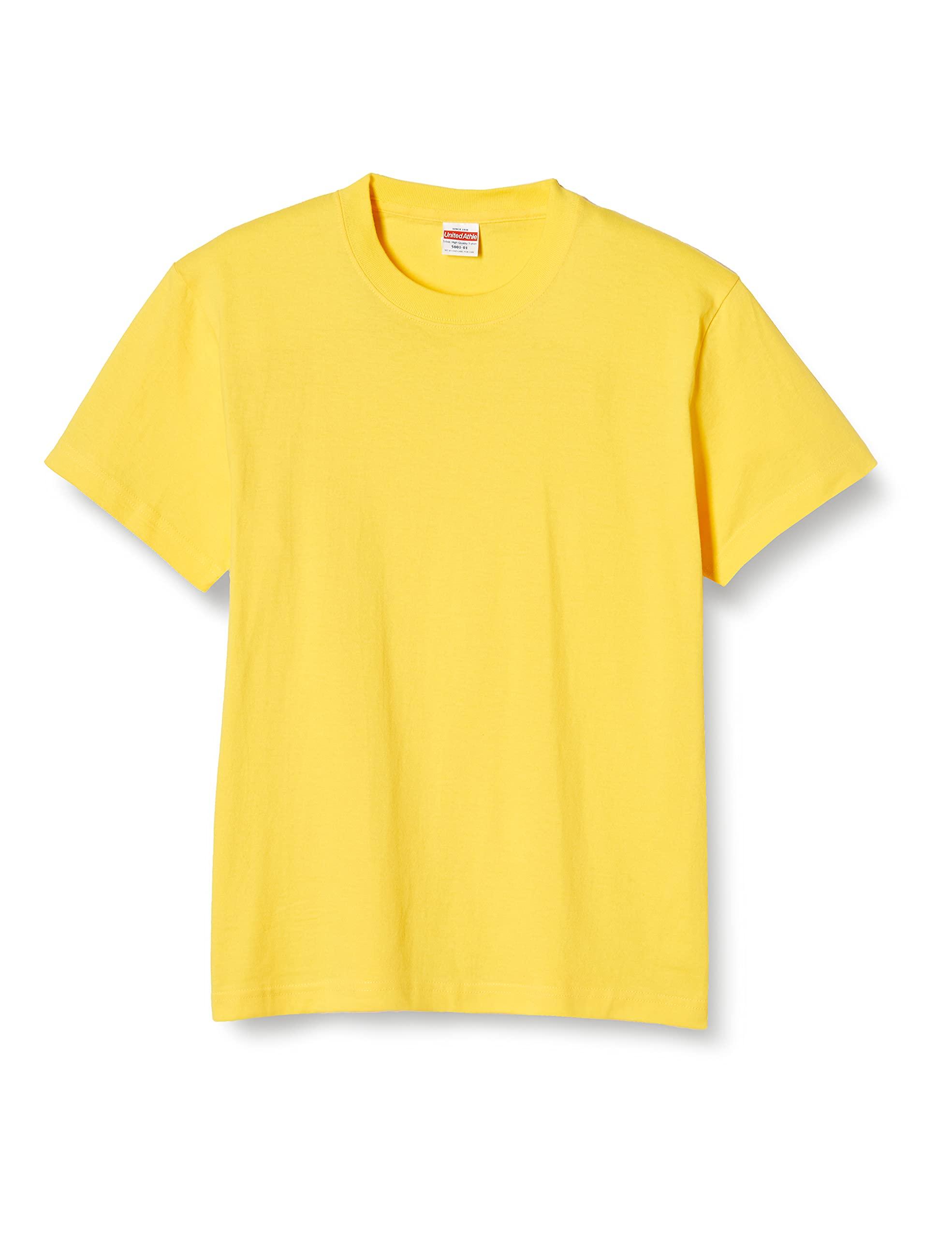 [United Athle] 5.6 oz High Quality T-Shirt 500101 021 Yellow XL