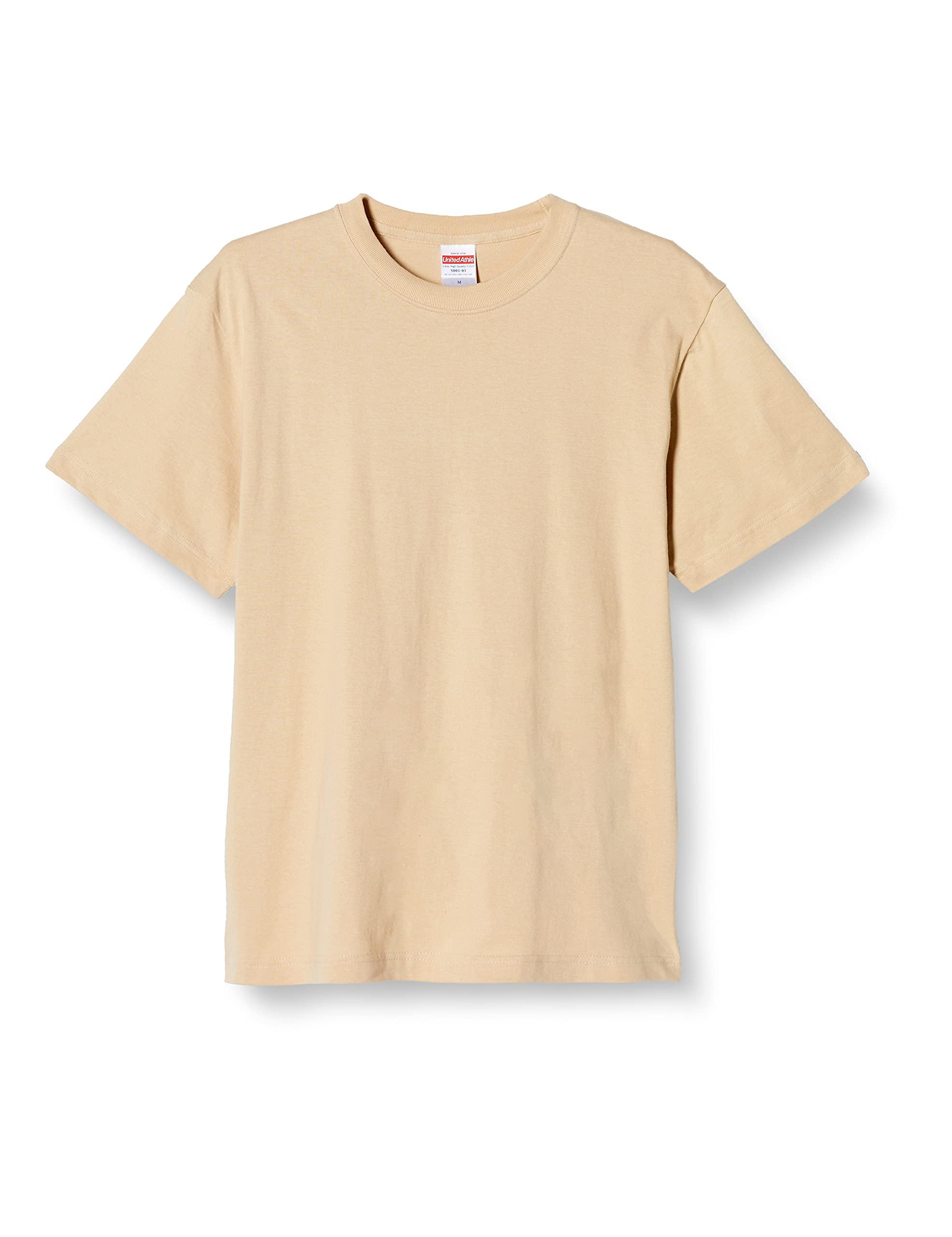 [United Athle] 5.6 oz High-Quality T-Shirt 500101 053 Light Beige M