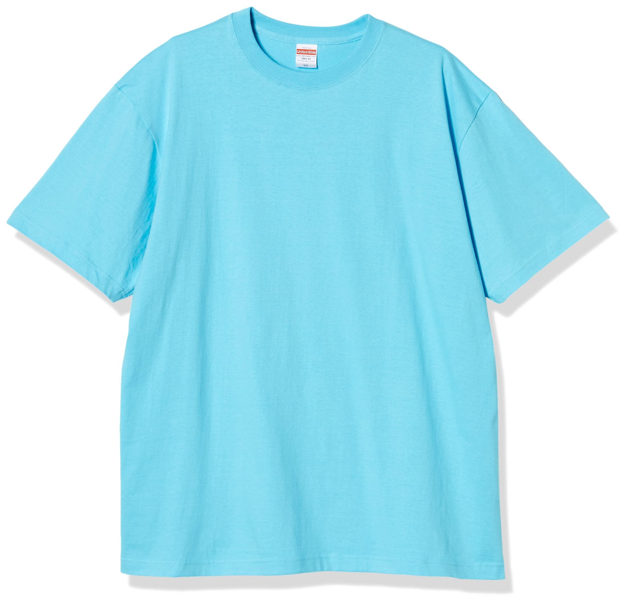 [United Athle] 5.6 oz High-Quality T-Shirt 500101 083 Aqua Blue L