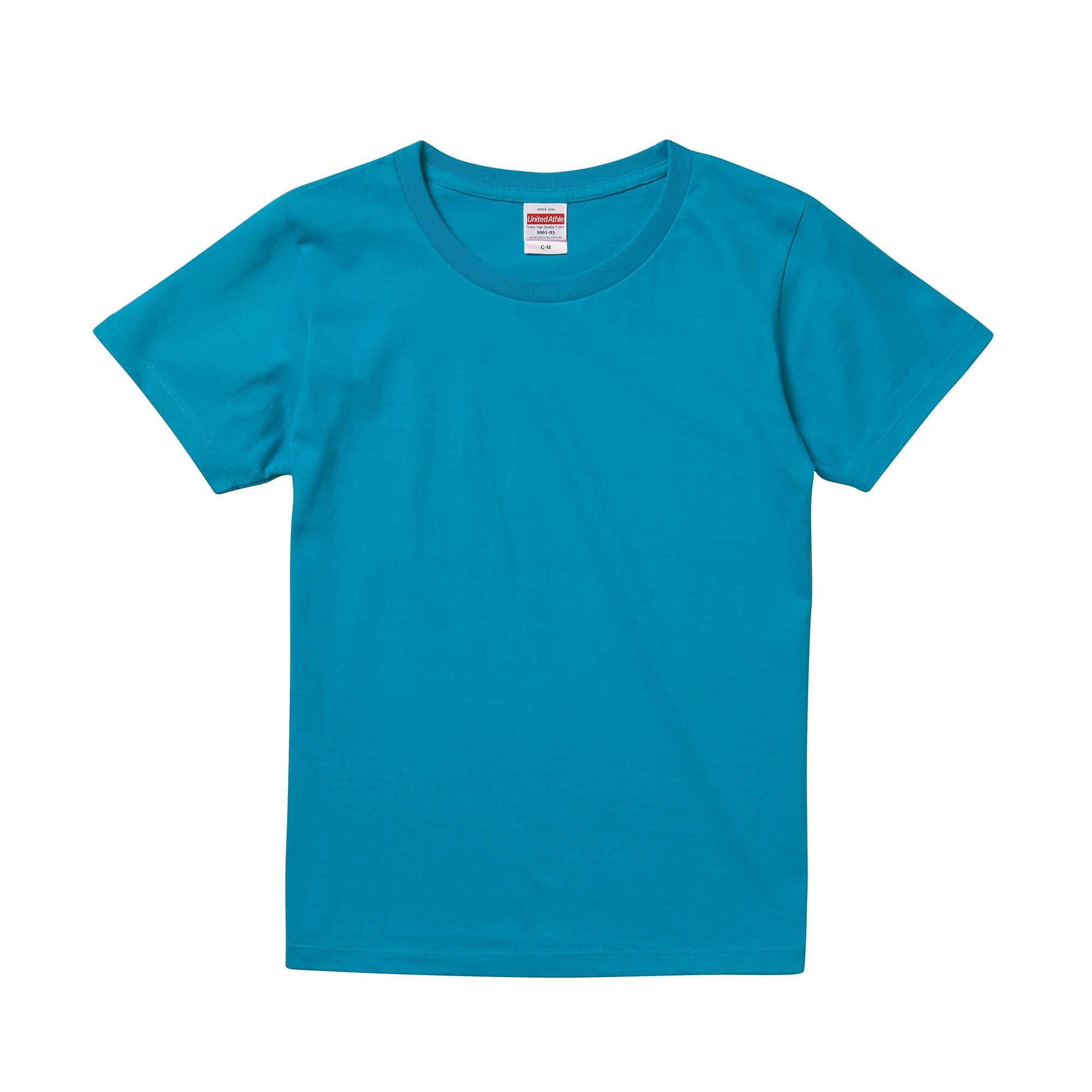 [United Athle] Fitness Shirt 500103 Girls Turquoise Blue G-L