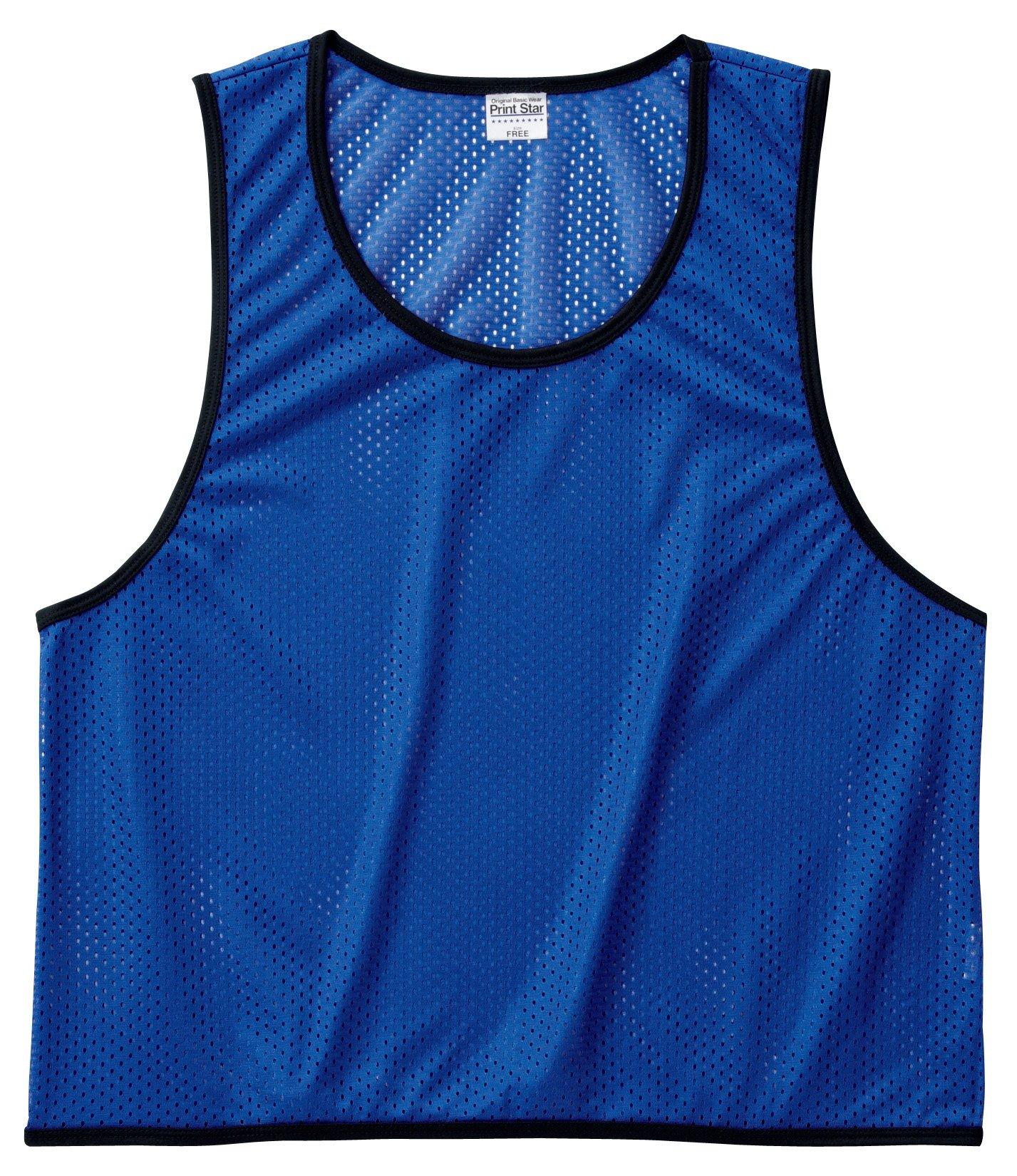 [Printstar] Tops Mesh Bibs 00007-BBS Kids Blue L (Equivalent to Japanese Size L)