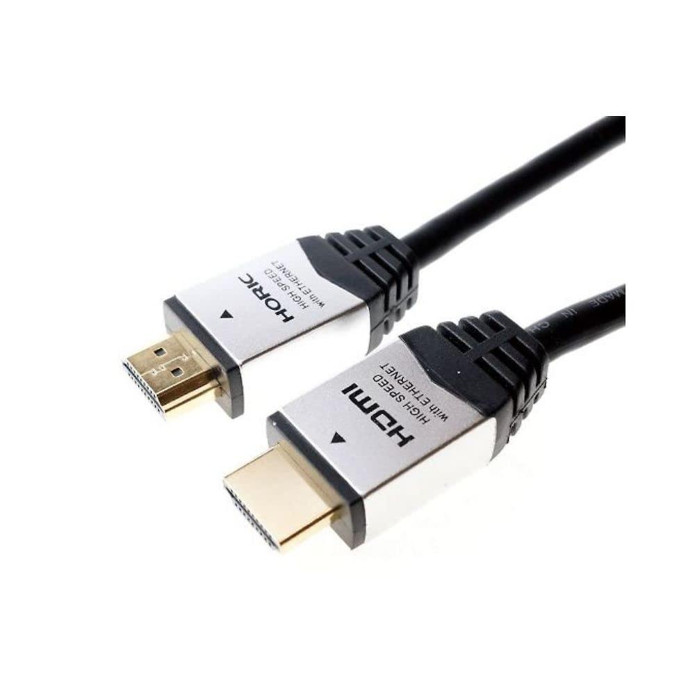 Horlic HDMI Cable 1.5m 4K/60p 18Gbps HDR HDMI 2.0 Silver HDM15-892SV
