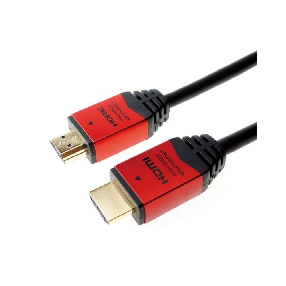 Horlic HDMI Cable 1.5m 4K/60p 18Gbps HDR HDMI 2.0 Red HDM15-894RD