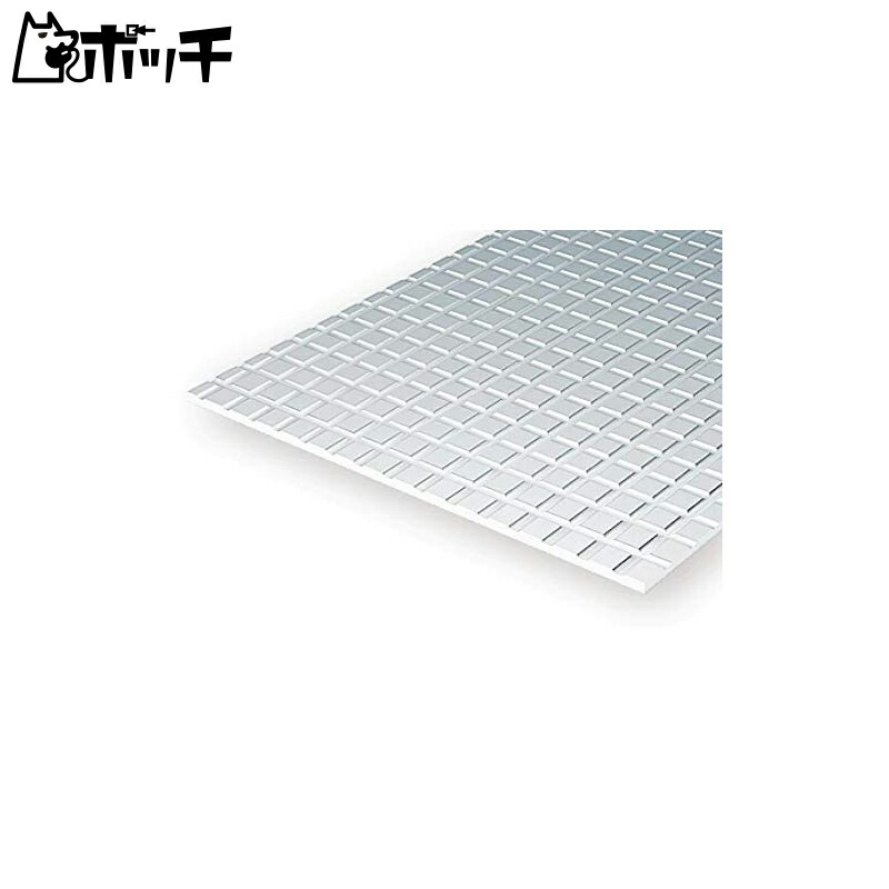 Evergreen Scale Model Plastic Sheet Deep Groove Tile Type Tile Size 8.5mm x 8.5mm Groove Width 0.9mm 1 Sheet Model Material 70EG4506 Toys
