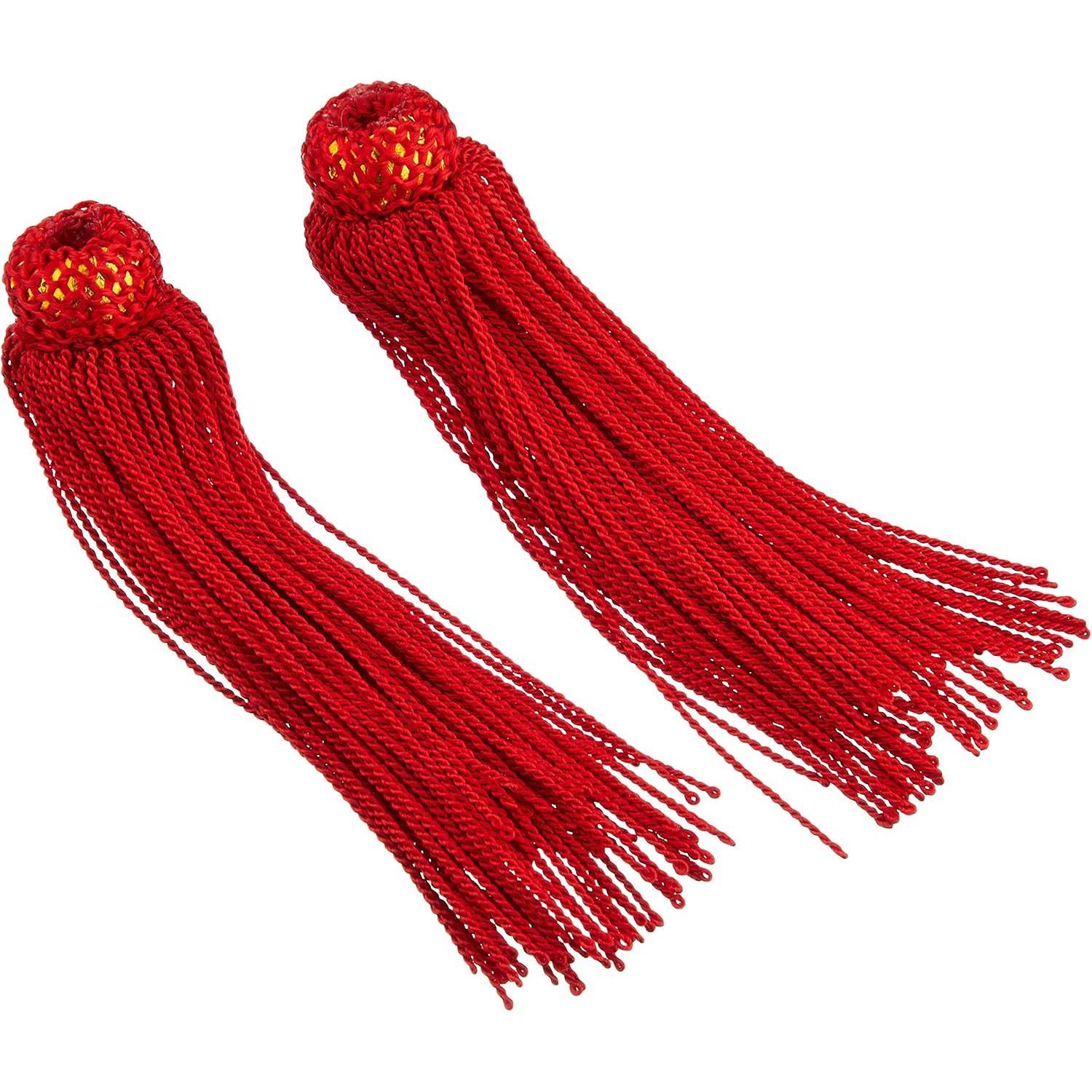 Nippon Button Trading Decorative Tassel Red Approx. 12cm 1 Set of 2 TU120-R