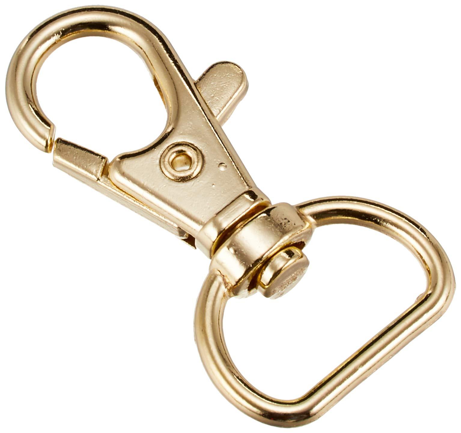 Nippon Chuko Bag Snap Hooks Inner Diameter 1.6x4.2cm Gold 10-Piece Pack S27-34 Craft Supplies Craft Materials Bag Snap Hooks