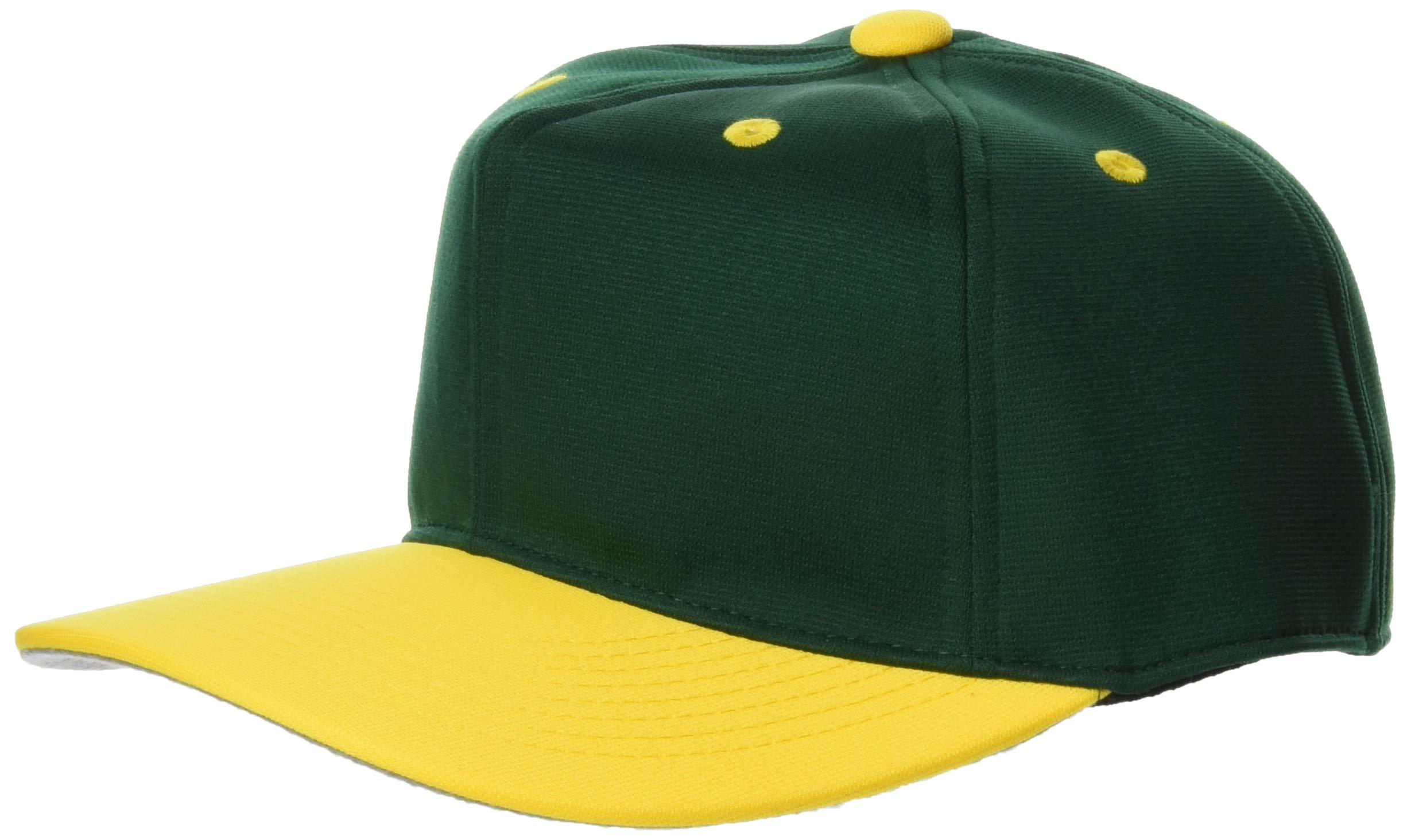 SSK Square-Brim 6-Panel Baseball Cap BC062 Green*Yellow S
