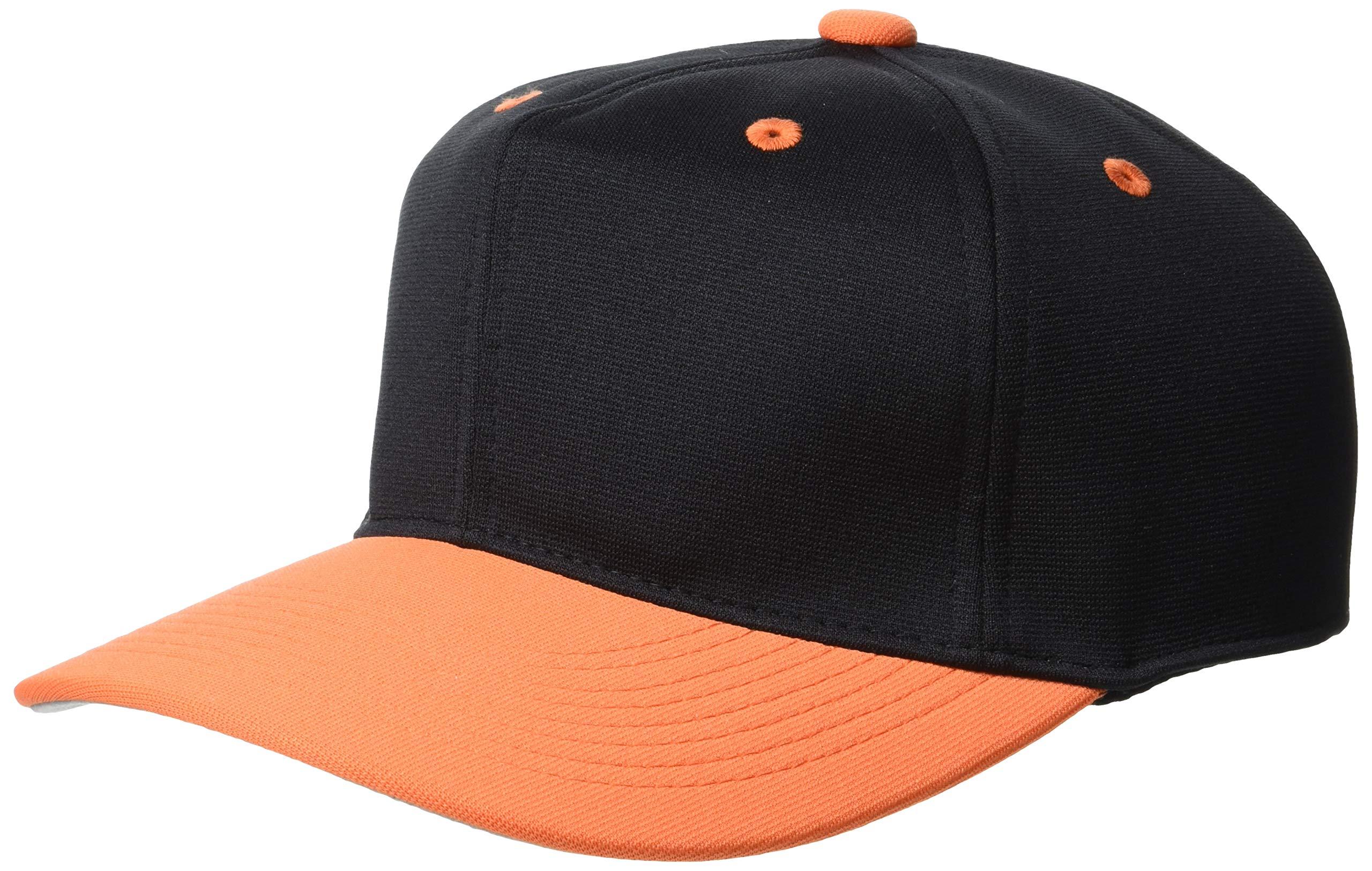 SSK Square-Brim 6-Panel Baseball Cap BC062 BK*Orange S