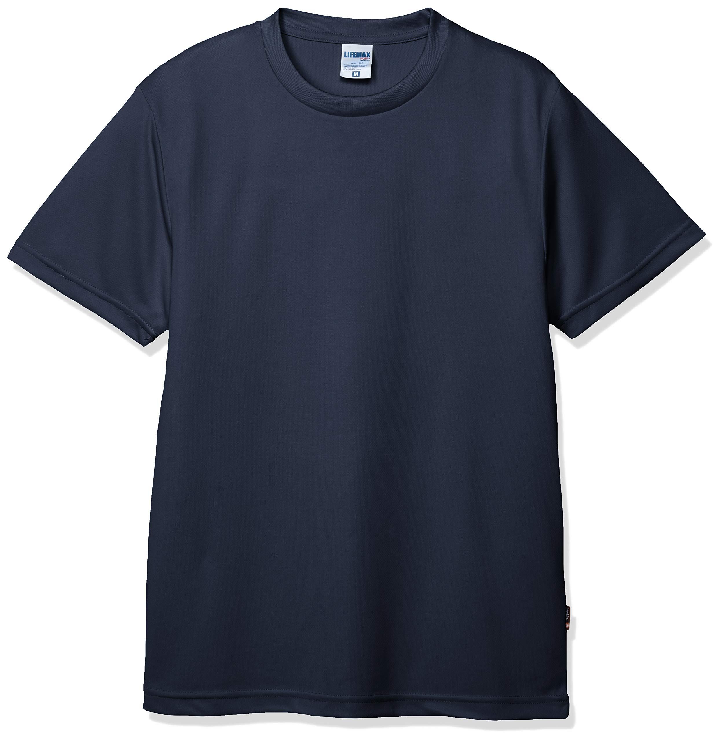 [LifeMax] 4.3oz Dry T-Shirt (Polygiene® treatment prevents sweat odor) MS1154 Navy XL
