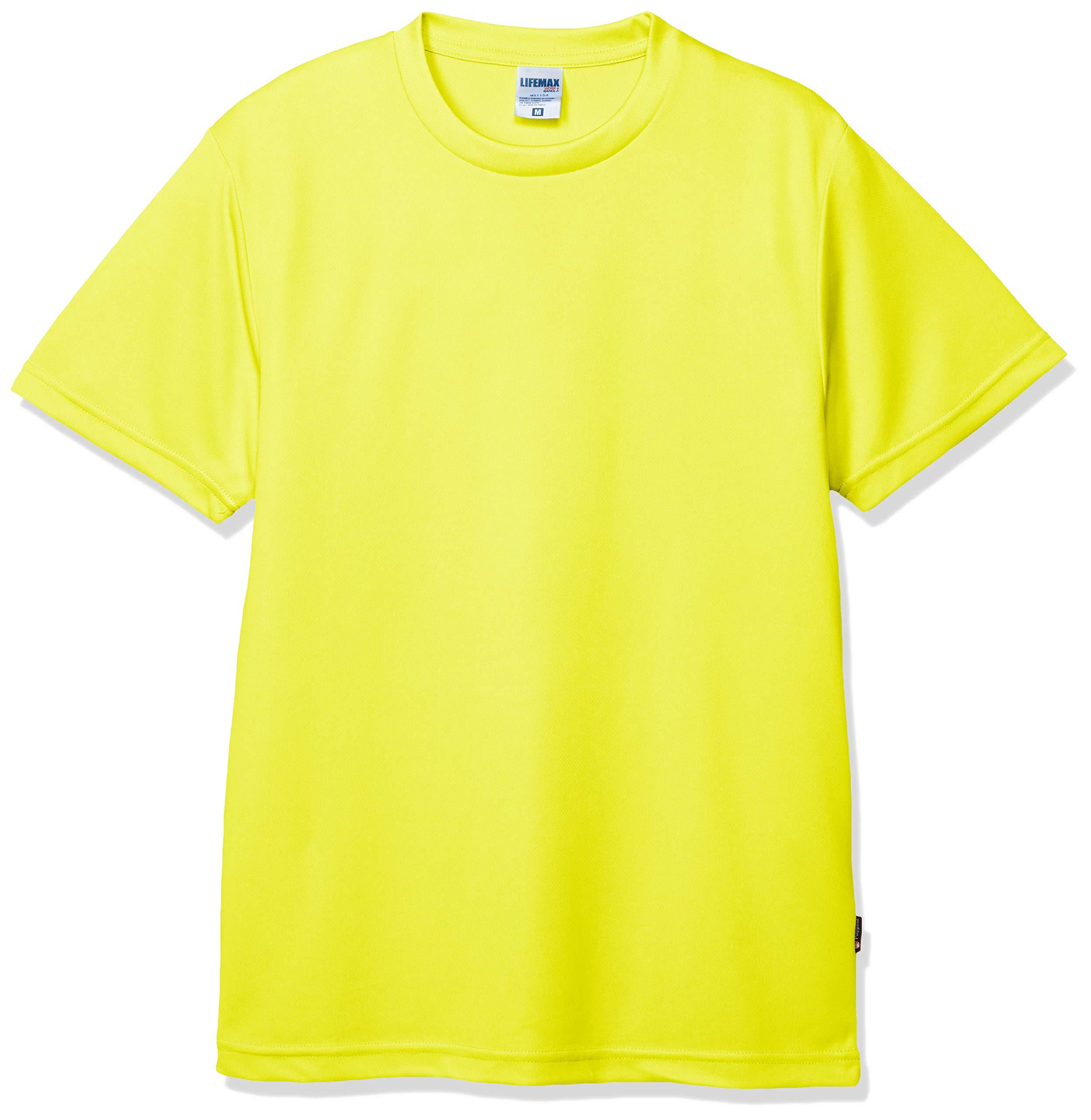 [LifeMax] 4.3oz Dry T-Shirt (Polygiene® treatment prevents sweat odor) MS1154 Yellow 130