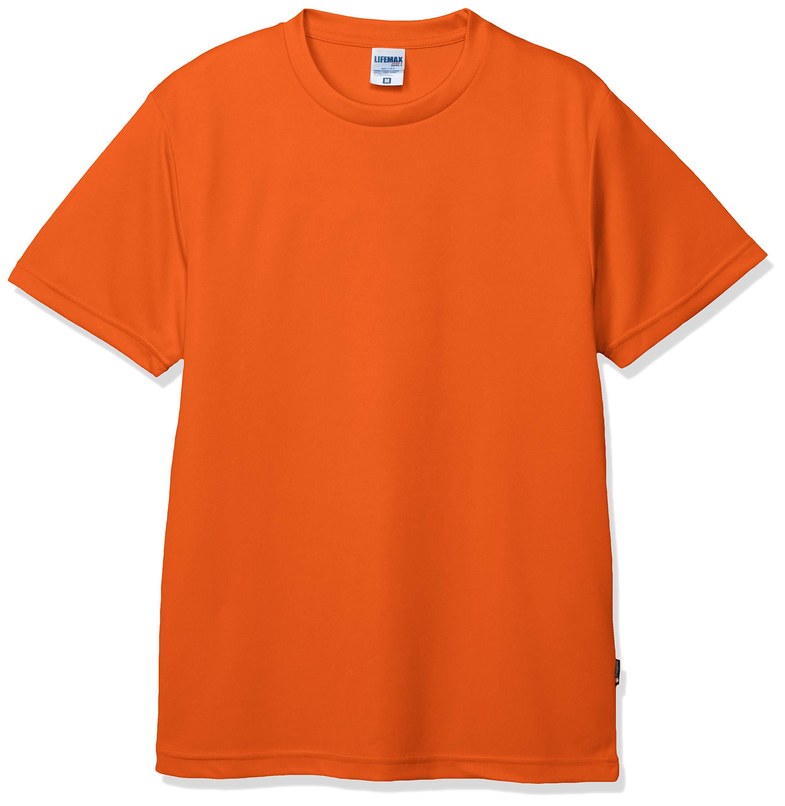 [LifeMax] 4.3oz Dry T-Shirt (Polygiene® treatment prevents sweat odor) MS1154 Orange 150