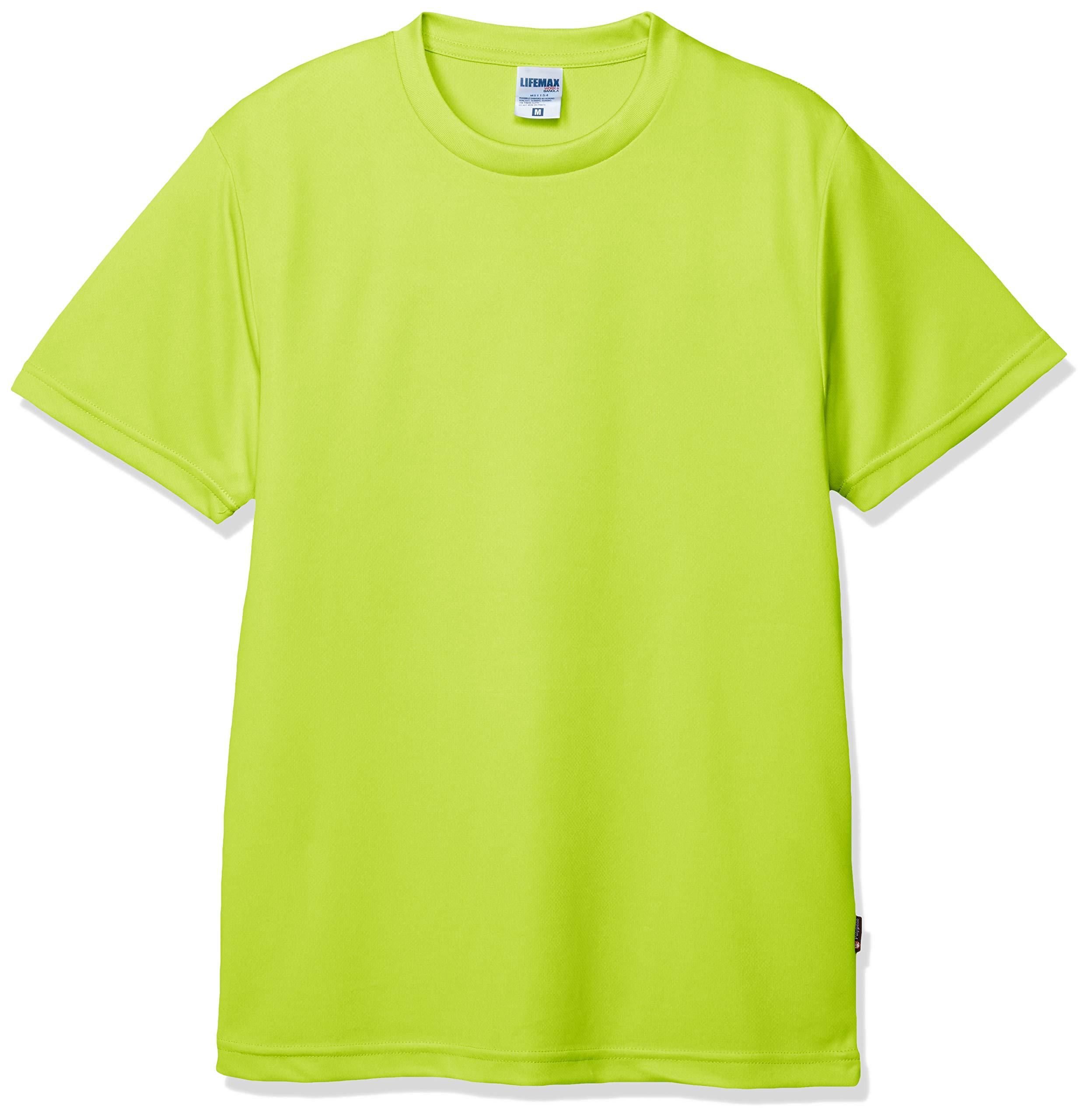 [Life Max] 4.3oz Dry T-Shirt (Polygiene treatment prevents sweat odor) MS1154 Light Green M